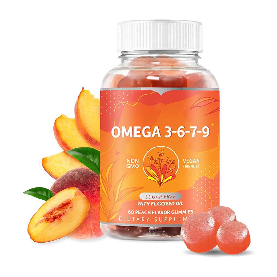 Omega 3 6 7 9 Gummies Смачна, сімейна дієтична добавка